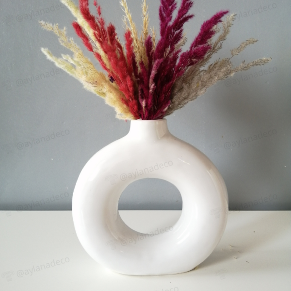 Vase Donut Blanc - Image 3