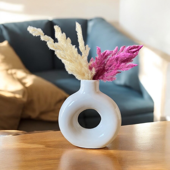 Vase Donut Blanc – Image 4