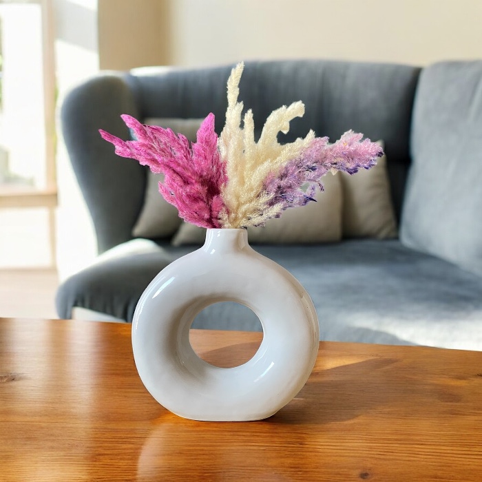 Vase Donut Blanc – Image 3