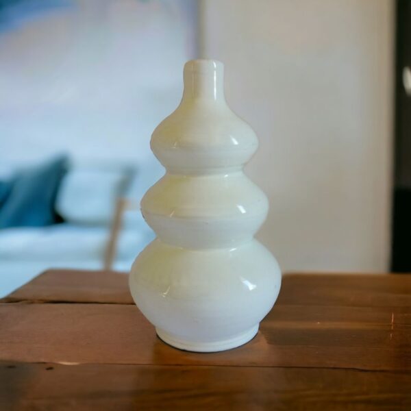 Vase Spirale Blanc - Image 2