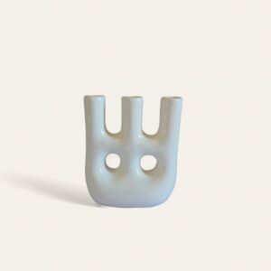 Vase Bougie Blanc