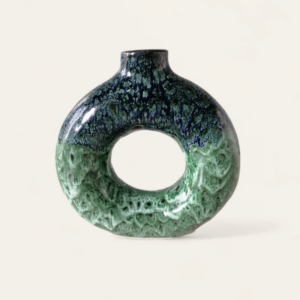 Vase Donut Vert Dégradé