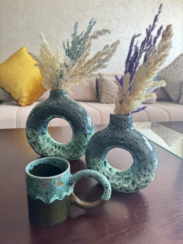 Vase Donut Vert Royale photo review