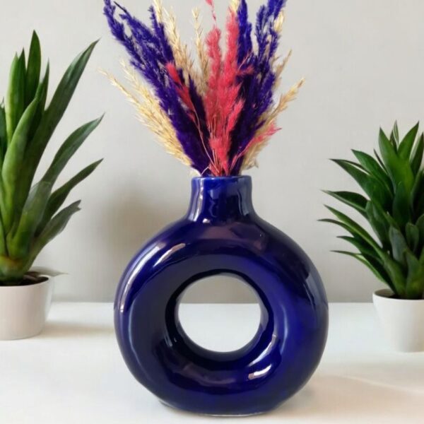 Vase Donut Bleu - Image 3