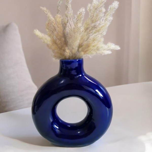 Vase Donut Bleu - Image 4