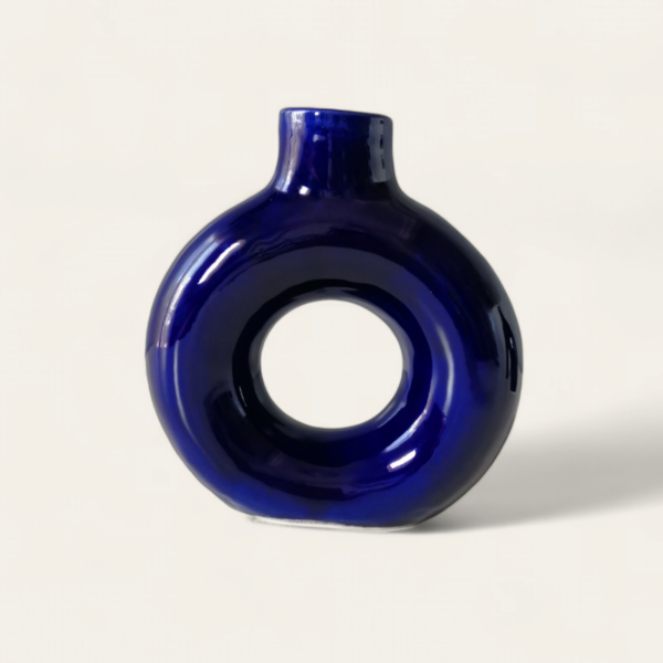 Vase Donut Bleu - Image 2