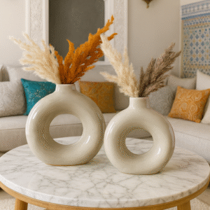 Vase Donut Beige
