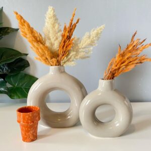 Vase Donut Beige