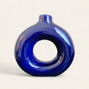 Vase Donut Bleu