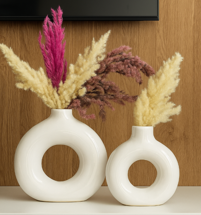 Vase Donut Blanc – Image 2