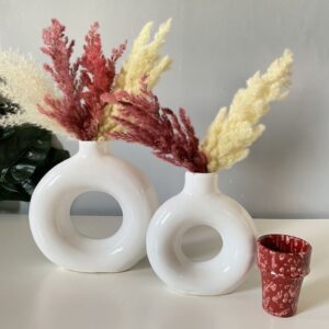Vase Donut Blanc
