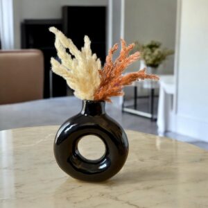 Vase Donut artisanal marocain Noir