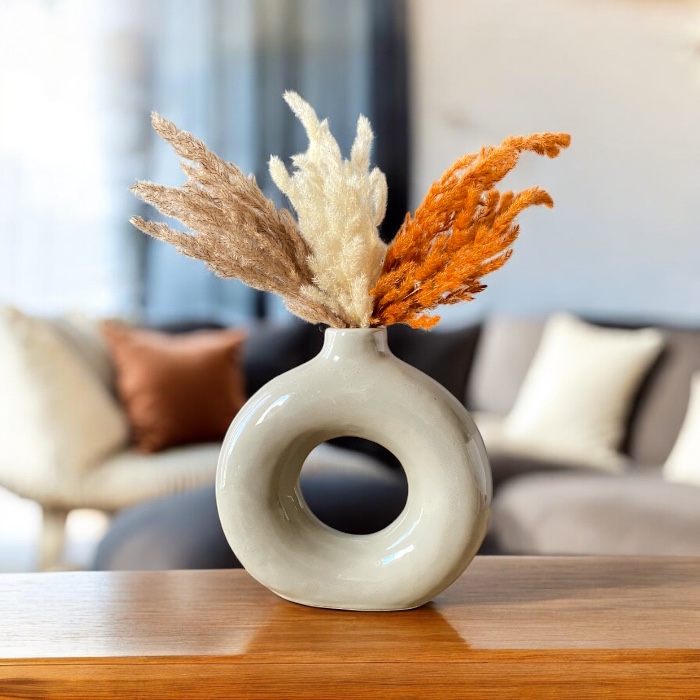Vase Donut Beige – Image 3