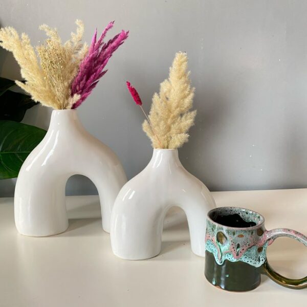 Vase Tunnel Blanc