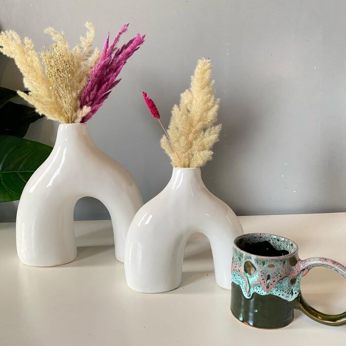 Vase Tunnel Blanc