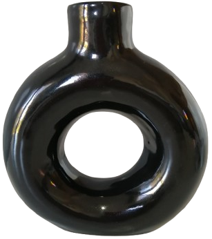 Vase Donut Noir – Image 4