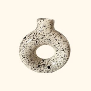 Vase Donut Moucheté